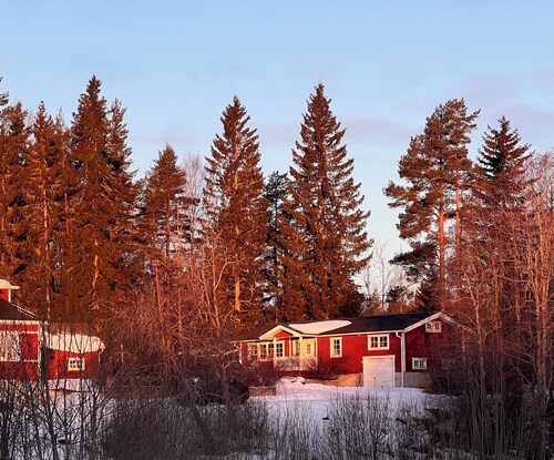 Cozy Ockelbo Retreat with Sauna & Stunning Nature Views