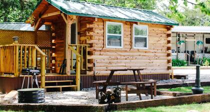 #4 - Amish Log Camping Cabin Walk To The Water Cabin