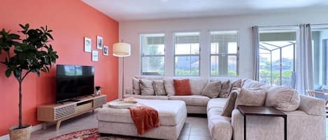 Casa, 5 habitaciones | Área de sala de estar