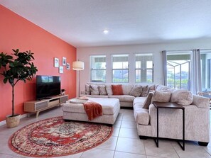 Maison, 5 chambres | Aire de séjour