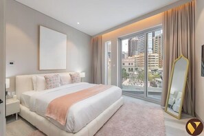 Lyxlägenhet - utsikt mot staden | 1 sovrum och gratis wi-fi