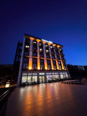 Overnatningsstedets facade