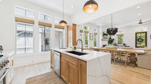 Fridge, microwave, oven, stovetop - Graytful 30A 145-Private Beach Access-Sleeps 12 (Santa Rosa Beach)