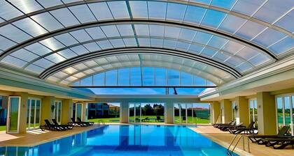 Stunning bay views overlooking championship golf course