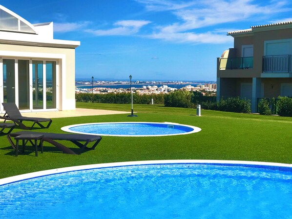 Indoor pool, outdoor pool