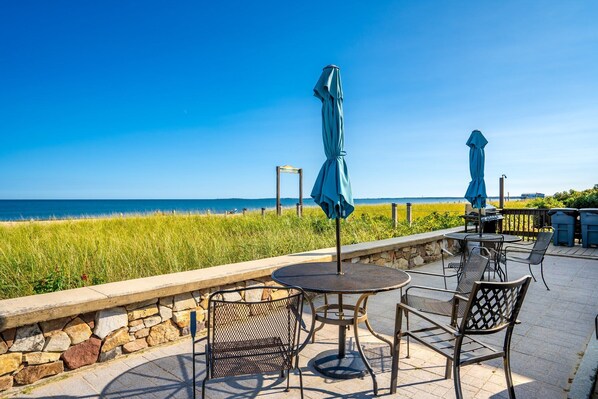 Studio Suite, Multiple Beds, Kitchen, Ocean View (A Wave From It All) | Outdoor dining - A Wave From It All Sleeps 4 (Old Orchard Beach)