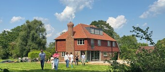 Large detached farmhouse in quiet Kent countryside , close to London train line