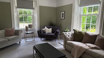 智能电视、壁炉、书