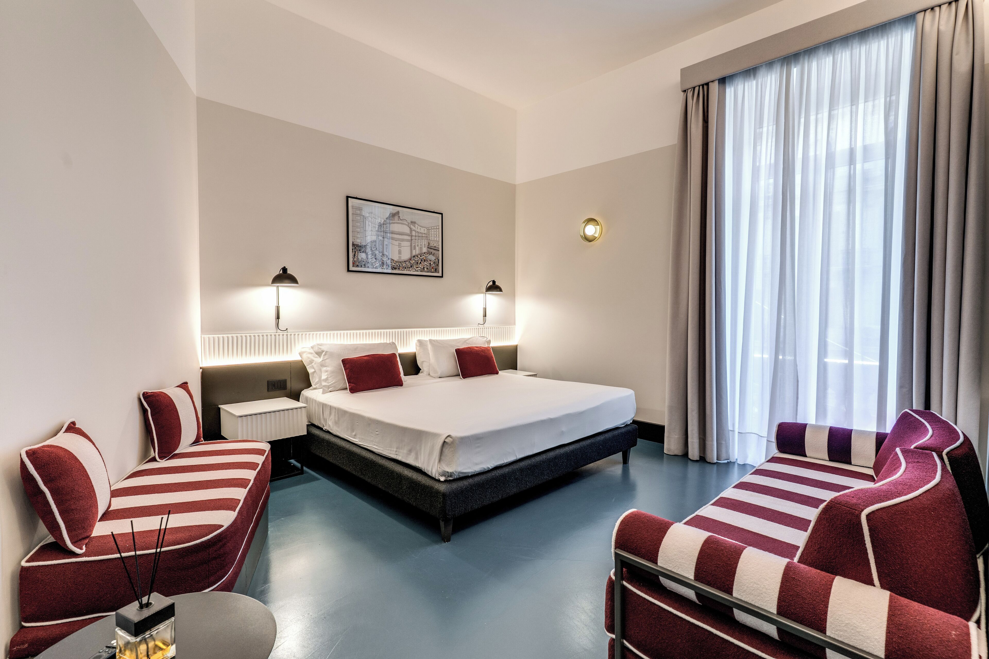 Egyptian cotton sheets, premium bedding, down duvets, memory-foam beds