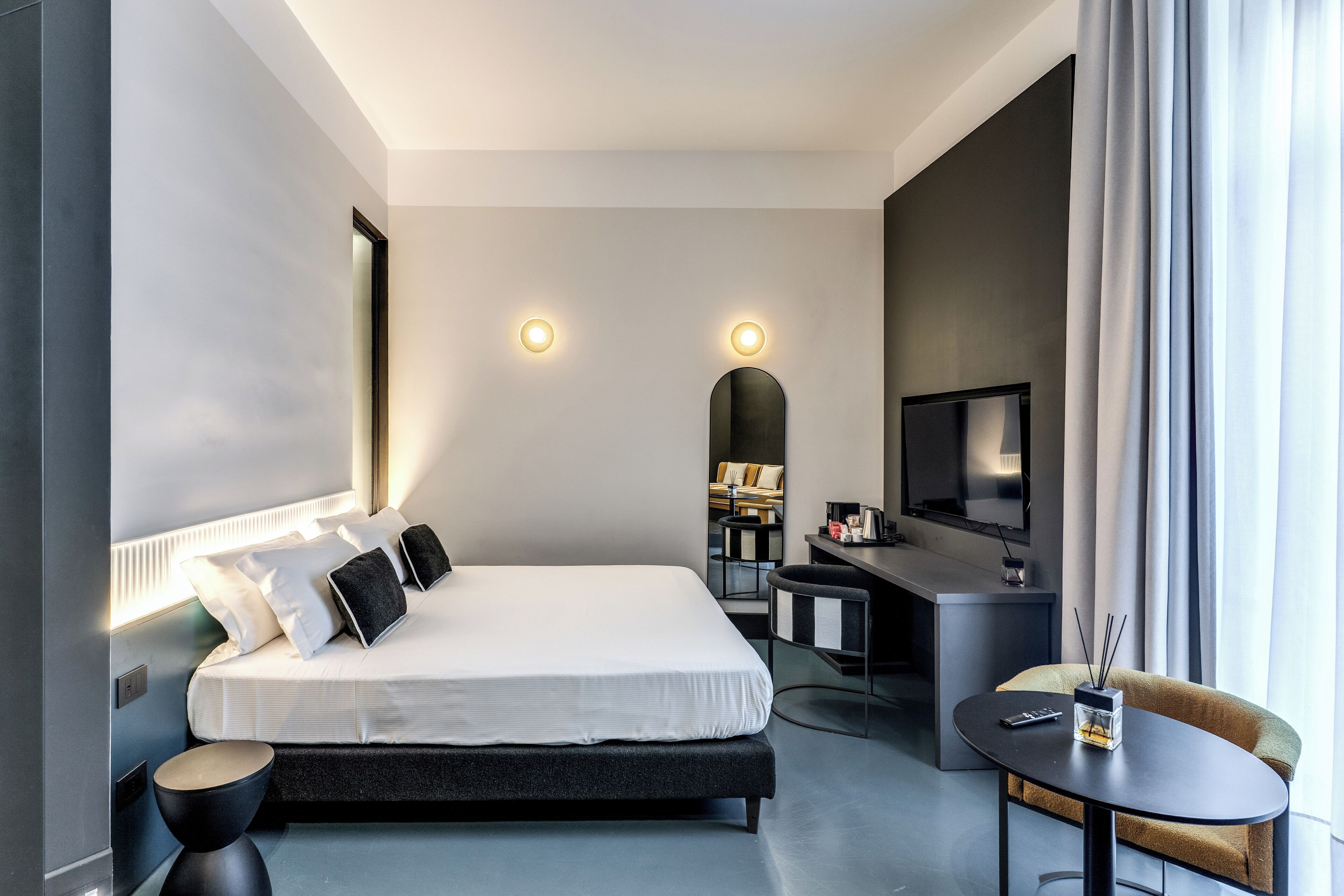 Egyptian cotton sheets, premium bedding, down duvets, memory-foam beds