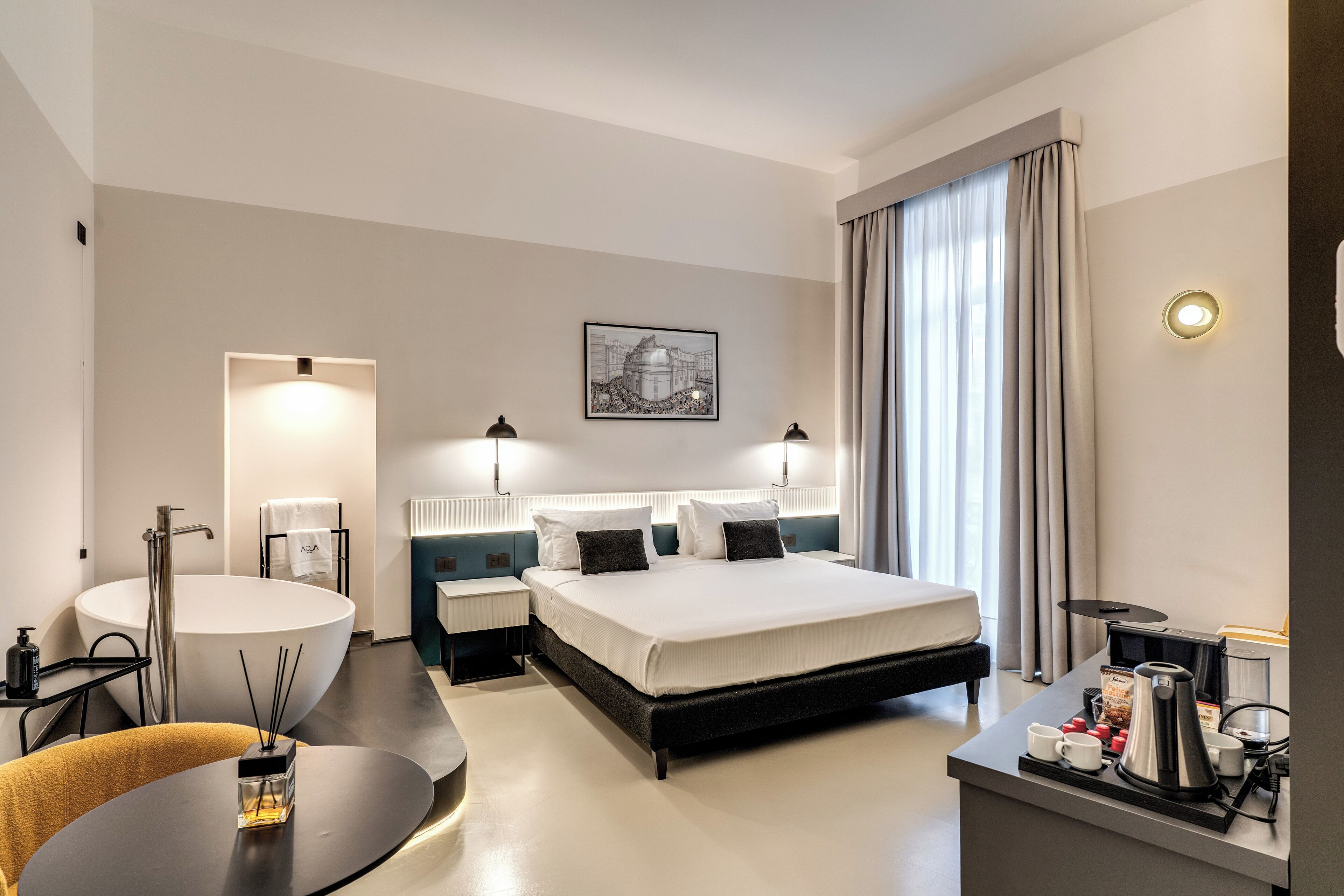 Egyptian cotton sheets, premium bedding, down duvets, memory-foam beds