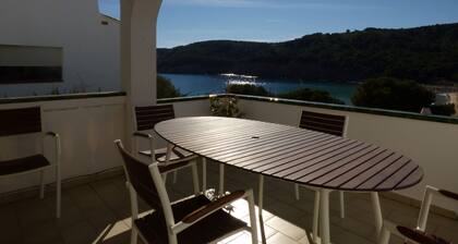 Magnificent apartment overlooking Cala Montgo 1st.line Large terrace