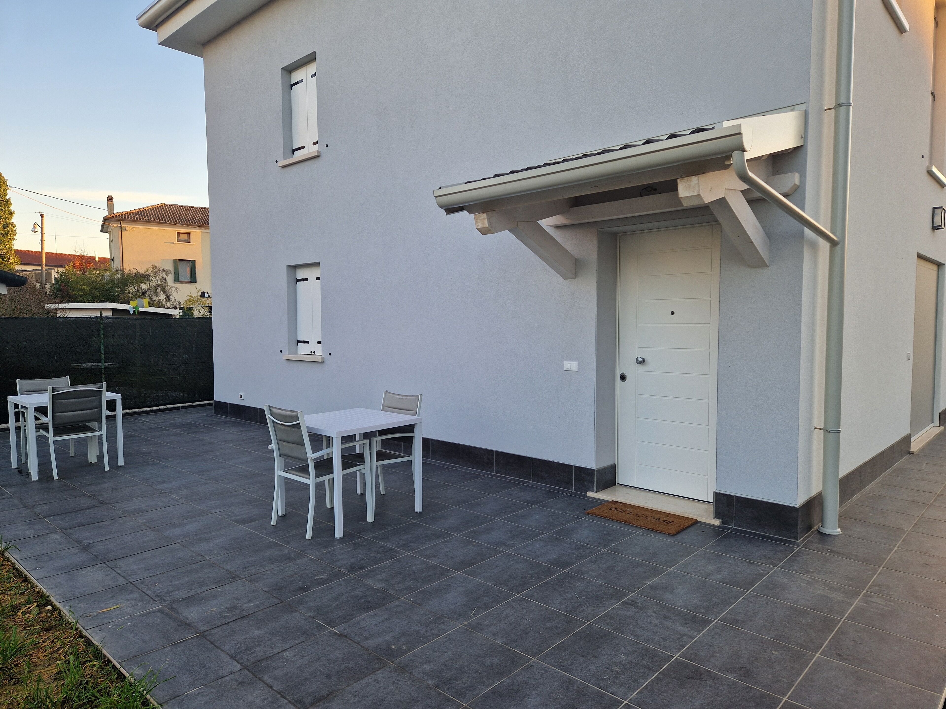 Outdoor banquet area