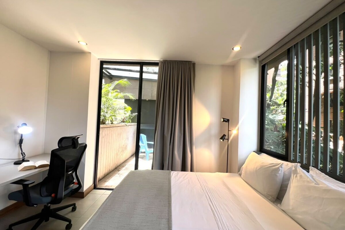 Elite Double Room | Premium bedding, down comforters, in-room safe, desk