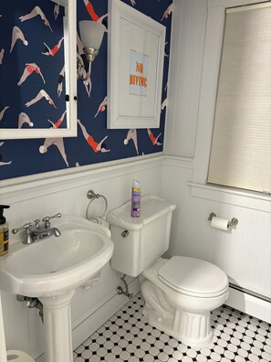 Haartrockner, Handtücher, Seife, Shampoo