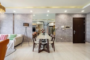 Apartment, City View | Living area | 55-inch LED TV with cable channels - An Corner -Sunrise City APT Comfortable (Ho Chi Minh City)
