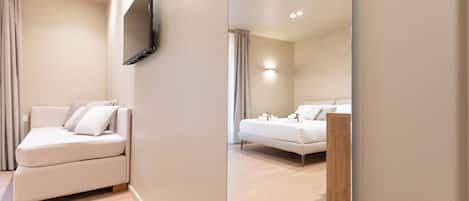 Kamar Double Deluks, pemandangan kota | 1 kamar tidur, meja kerja, ruang kerja ramah laptop, dan kedap suara