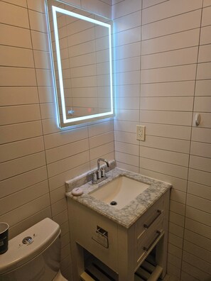 Towels, soap, toilet paper