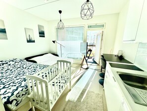 1 soverom, strykejern/-brett, wi-fi og sengetøy