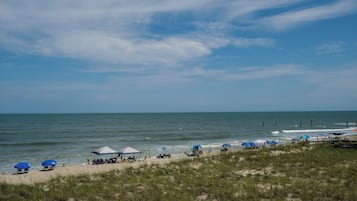 Na praia