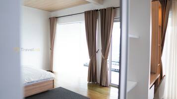 Kamar Double, balkon, pemandangan lembah | Meja kerja, ruang kerja ramah laptop, dan kedap suara