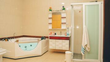 Towels, soap, toilet paper