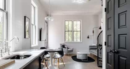 Tree canopy apartment in an Historic district