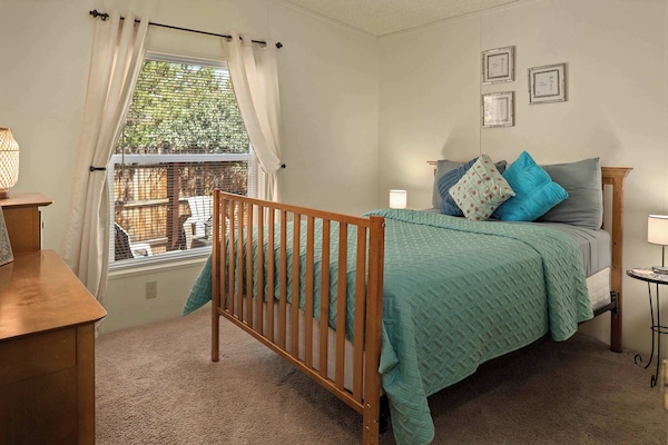 Sweet dreams in our comfortable queen bedroom.