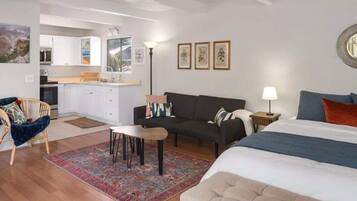 1 bedroom, travel crib, WiFi, bed sheets