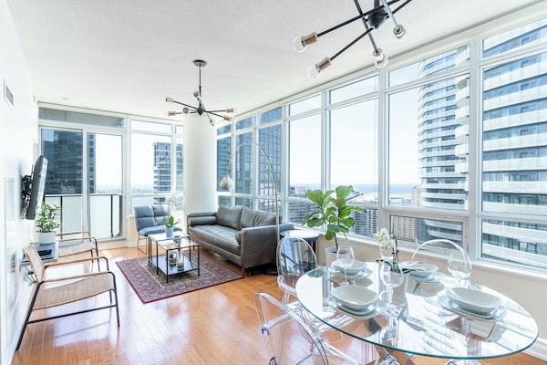 Deluxe Condo, Balcony | Living area