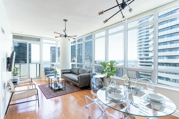 Deluxe Condo, Balcony | Living area - Maple Leaf Square Executive Suites (Toronto)