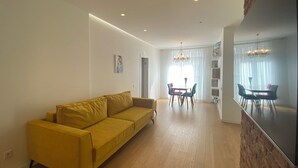 Basic Apartment, Balcony, City View | Living area