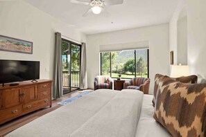 2 soverom, strykejern/-brett, reiseseng for barn og wi-fi