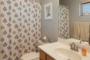 Shower, hair dryer