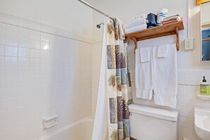 Haartrockner, Handtücher, Seife, Shampoo