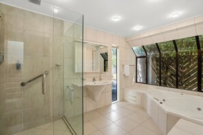 Shower, hair dryer