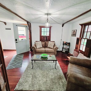 Smart TV, fireplace, video games, books