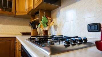 Microwave, oven, stovetop, toaster