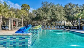 A heated pool