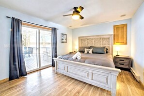 3 dormitorios, tabla de planchar con plancha, cuna de viaje