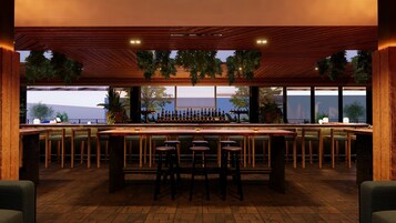 2 barer/lounger och bar på takterrassen