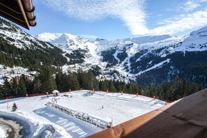 Snow and ski sports - Wifi, 10m from ski slopes, view mountain, swimming pool, sauna, hammam, tv, ski locker, 18-24m² (Flaine)
