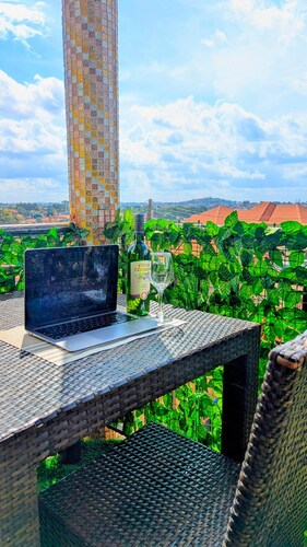 Cozy calm Apt in Ntinda Kampala featuring two balconies, unlimited WiFi..