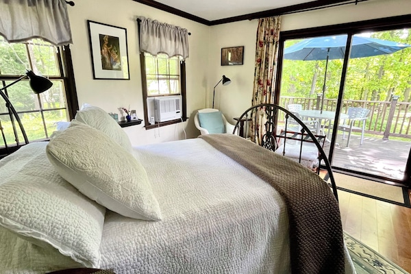 A room with a view...comfy adjustable bed with remote control