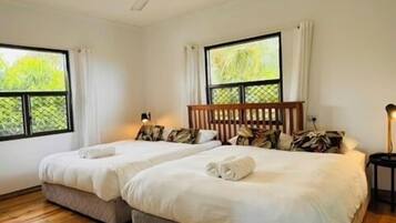 5 soveværelser, strygejern/strygebræt, sengetøj