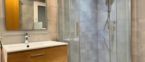 Shower, hair dryer