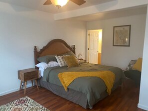 1 غرفة نوم وواي فاي وملاءات أسرّة