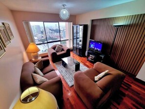 Living area - E° San Isidro Flat City View Golf 3B 1804 (San Isidro)
