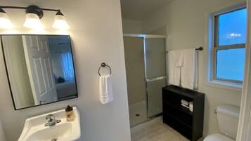 Towels, soap, toilet paper