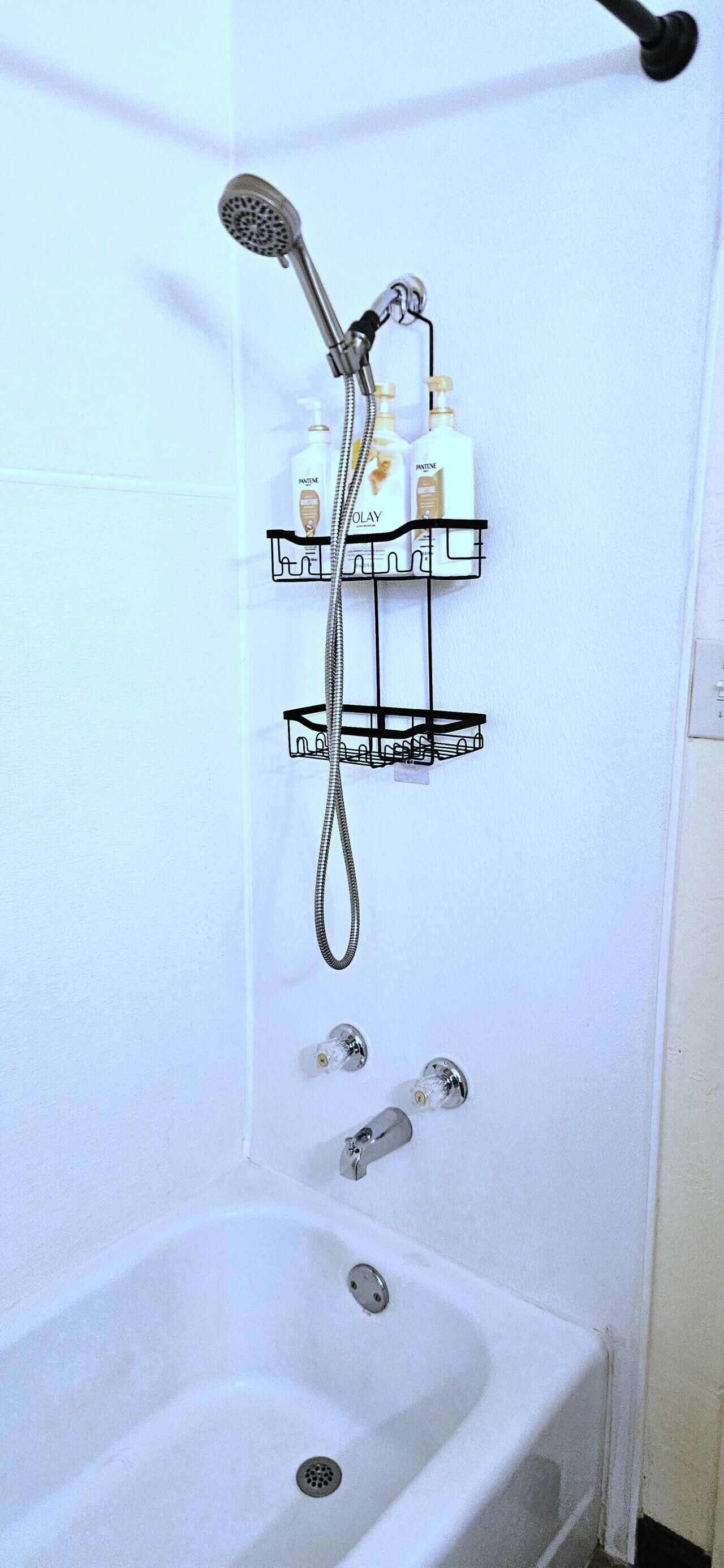 Hair dryer, towels